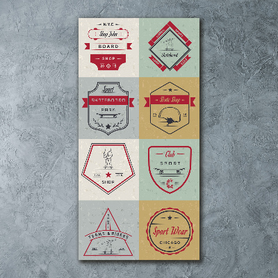 Akrilkép Gördeszka jelek