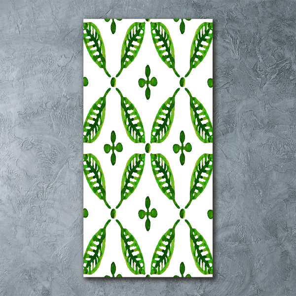 Akril üveg kép Zöld levelek