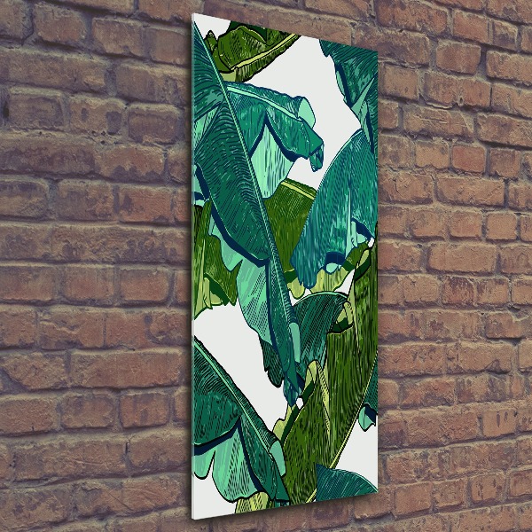 Akril üveg kép Banán levelek
