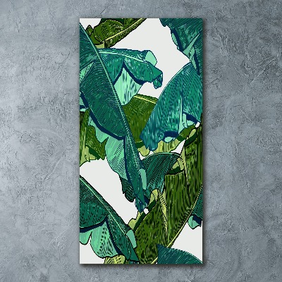 Akril üveg kép Banán levelek
