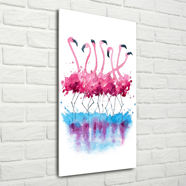 Akrilkép Flamingók