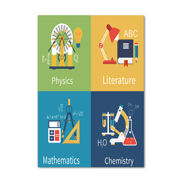 Akrilüveg fotó Iskolai tantárgyak