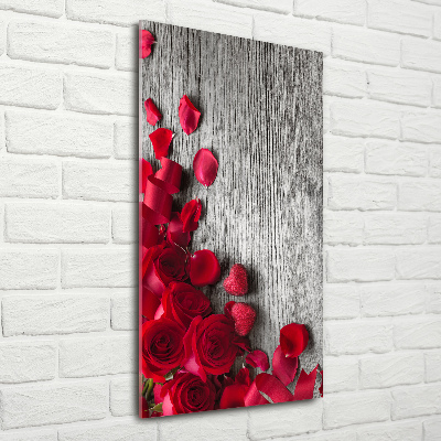 Akril üveg kép Vörös rózsák