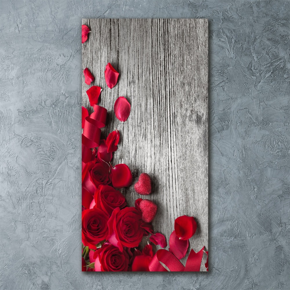 Akril üveg kép Vörös rózsák