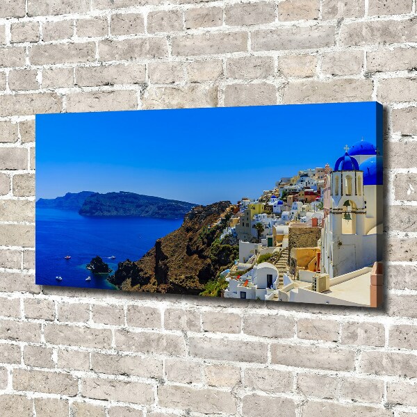 Feszített vászonkép Santorini görögország