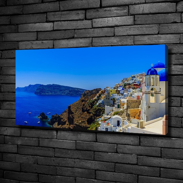 Feszített vászonkép Santorini görögország