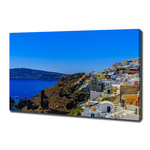 Feszített vászonkép Santorini görögország