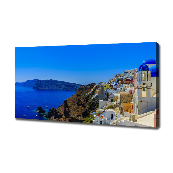 Feszített vászonkép Santorini görögország