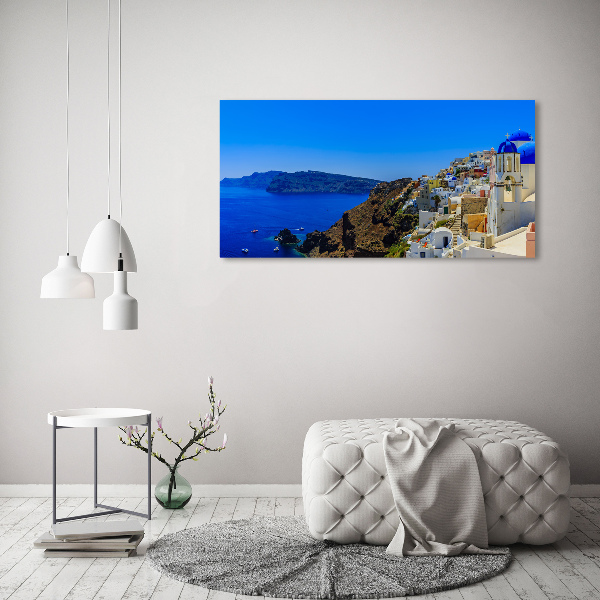 Feszített vászonkép Santorini görögország