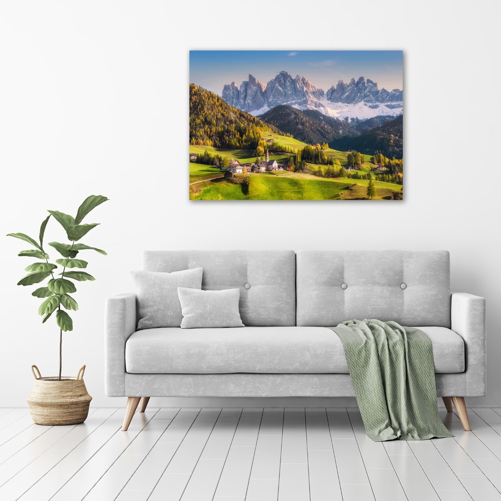 Feszített vászonkép Panoráma a hegyek