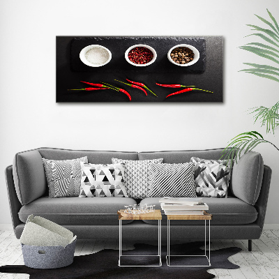 Fali vászonkép Fűszerek és chili