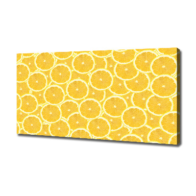 Feszített vászonkép Szelet citrom
