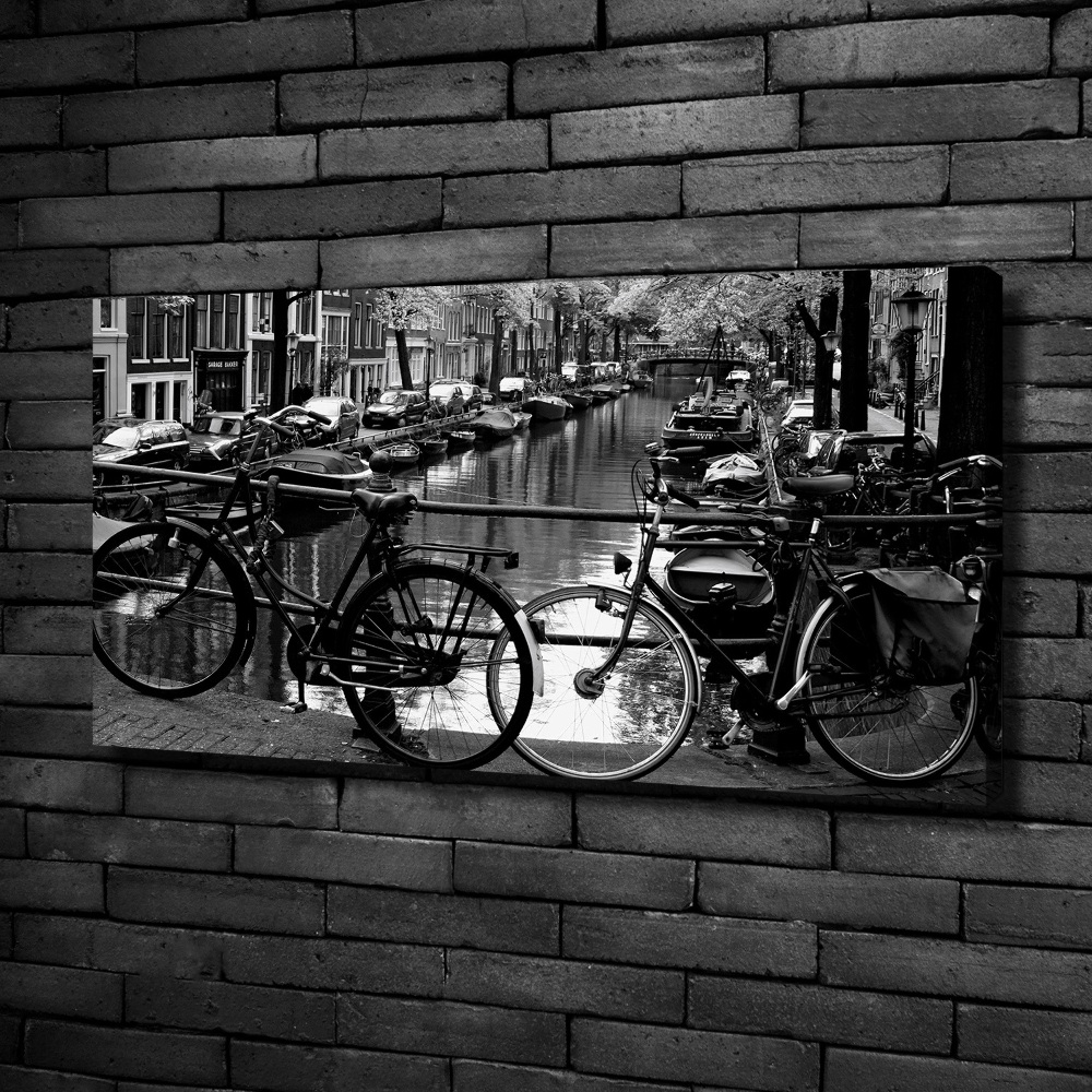 Vászon nyomtatás Amszterdam kerékpárok