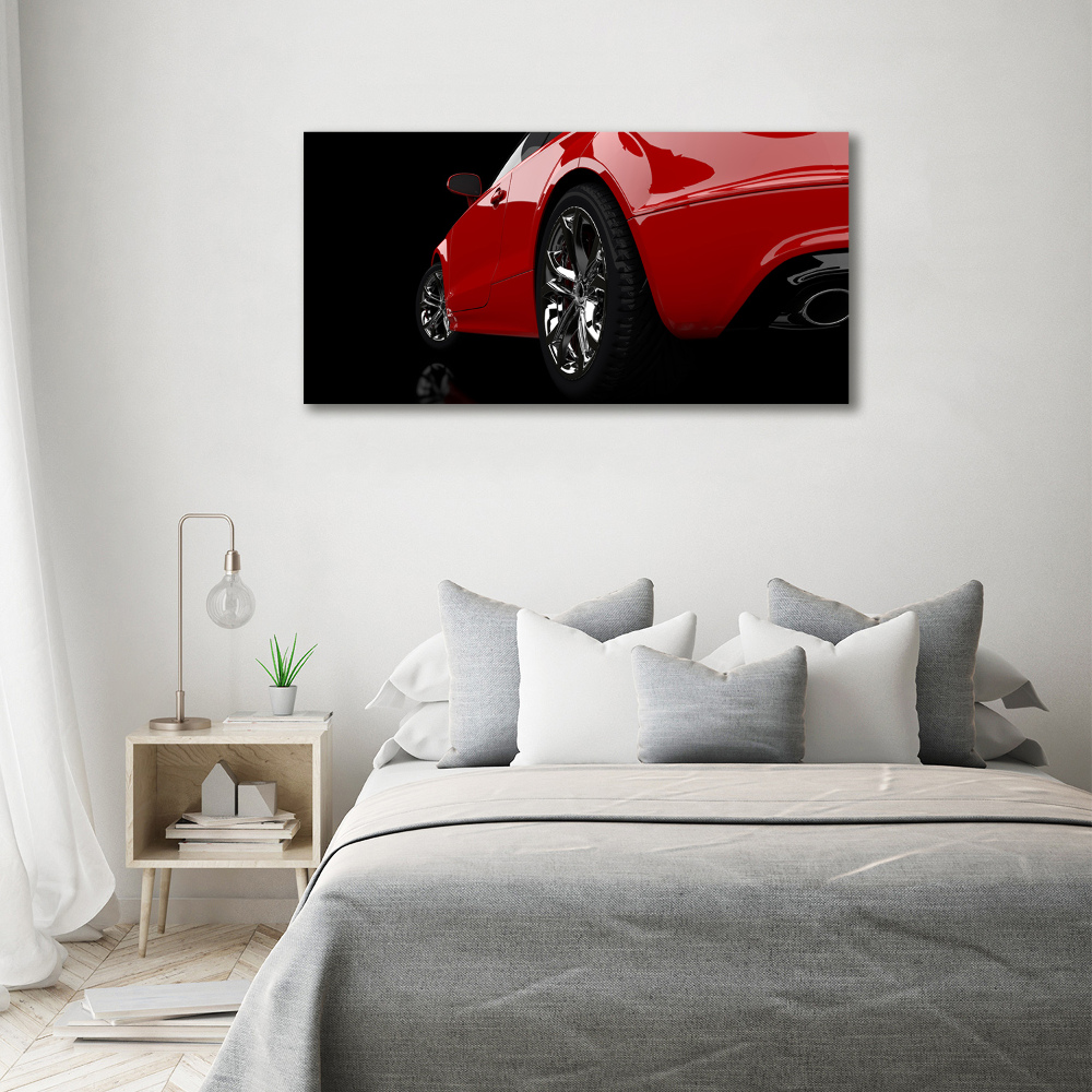 Vászonkép falra Piros autó