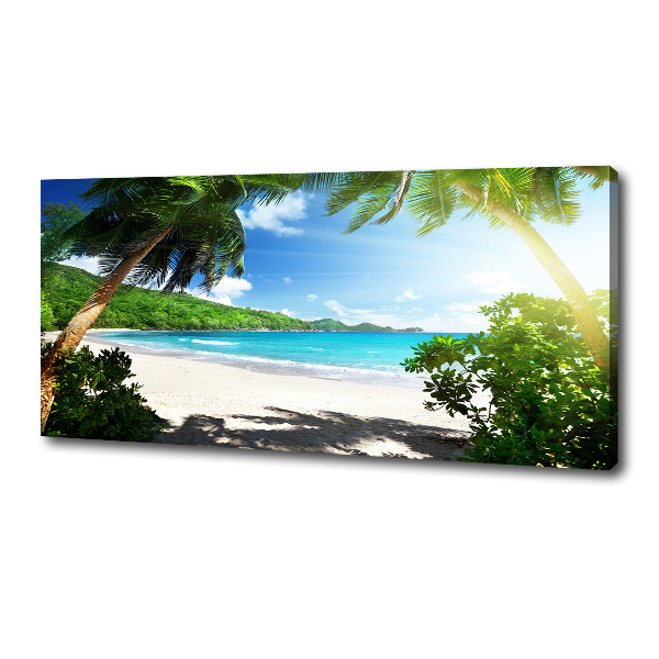 Vászon nyomtatás Seychelles strand