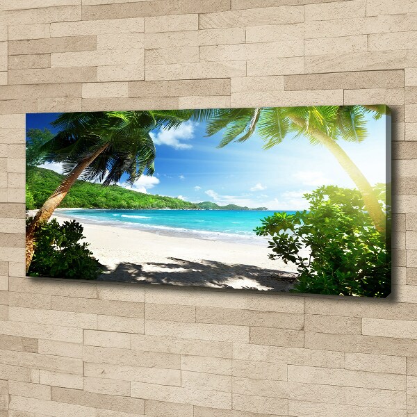 Vászon nyomtatás Seychelles strand