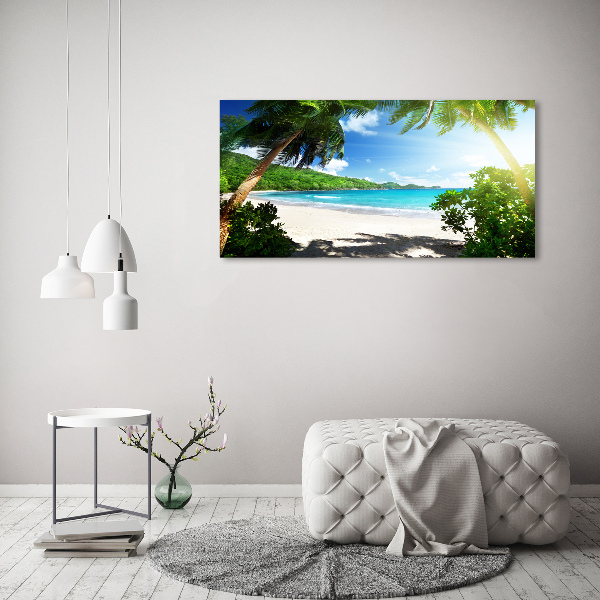 Vászon nyomtatás Seychelles strand