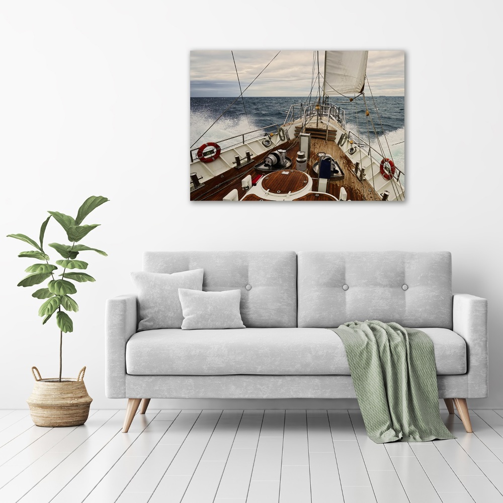 Vászonkép falra Vitorlás a tengeren