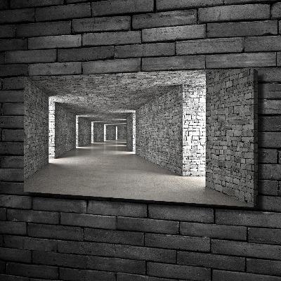 Vászonkép nyomtatás Brick tunnel