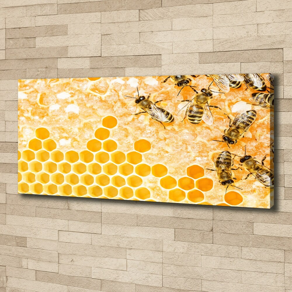 Vászonkép Dolgozó méhek