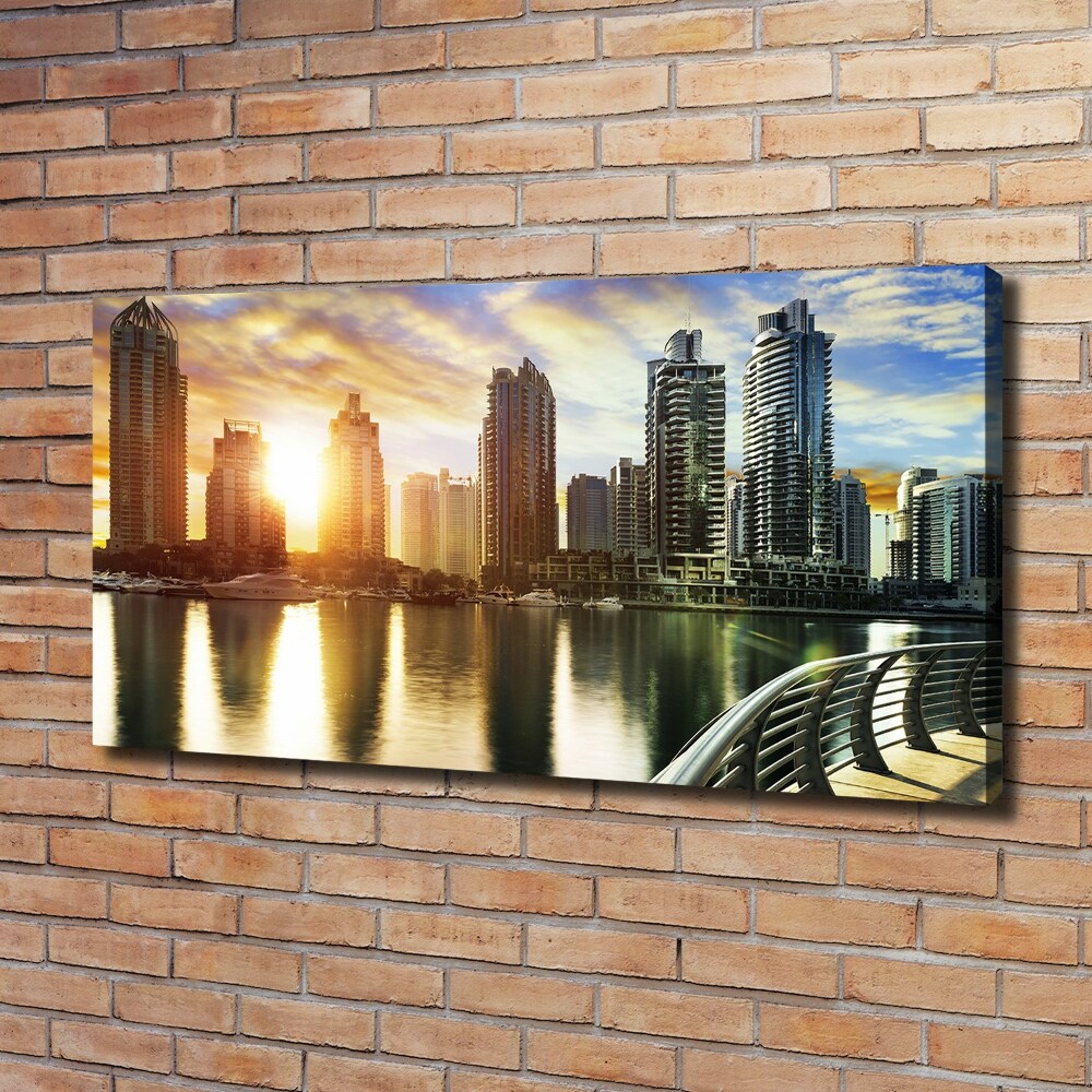 Vászonfotó Dubai naplemente