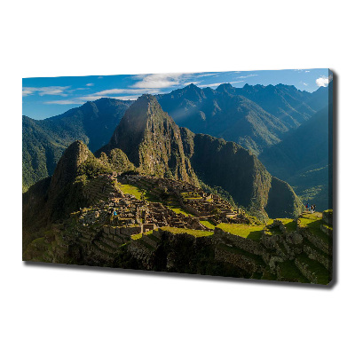 Vászon nyomtatás A romok machu picchu