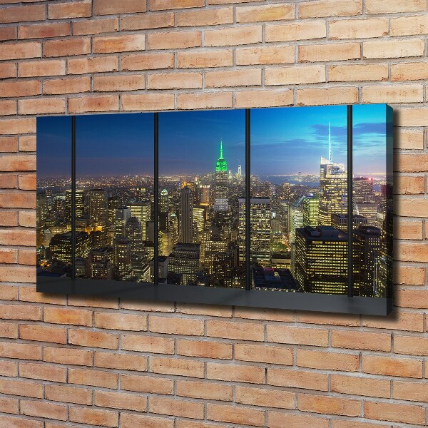 Vászonfotó New york éjjel