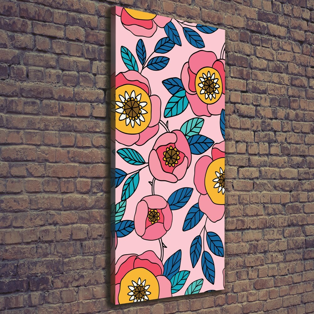 Egyedi vászonkép Színes virágok