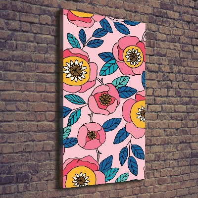Egyedi vászonkép Színes virágok