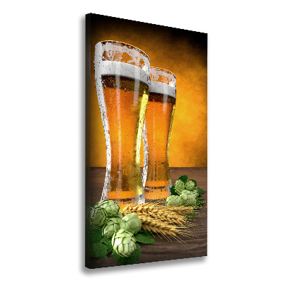Fali vászonkép Két pohár sör