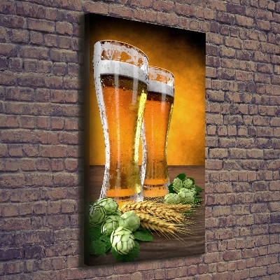 Fali vászonkép Két pohár sör