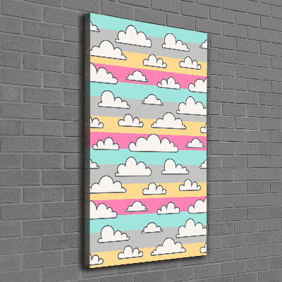 Vászonkép nyomtatás Felhők színes háttér
