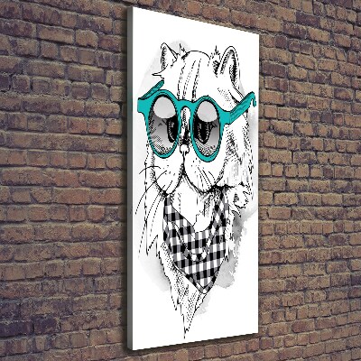 Vászonkép nyomtatás Cat szemüveg