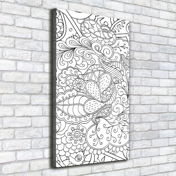 Egyedi vászonkép Háttér zentangle