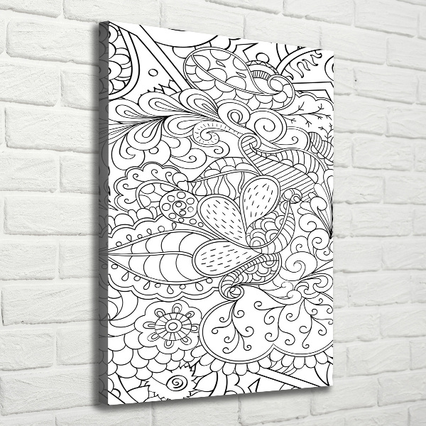 Egyedi vászonkép Háttér zentangle