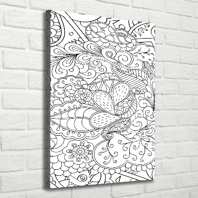 Egyedi vászonkép Háttér zentangle