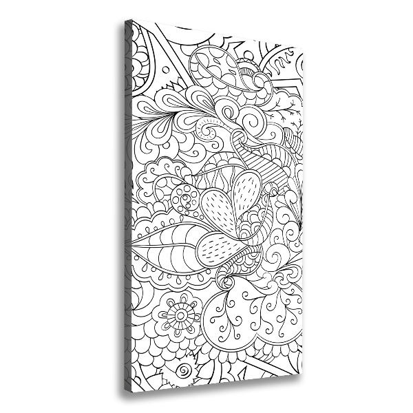 Egyedi vászonkép Háttér zentangle