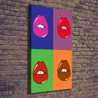 Vászonfotó Színes ajkak