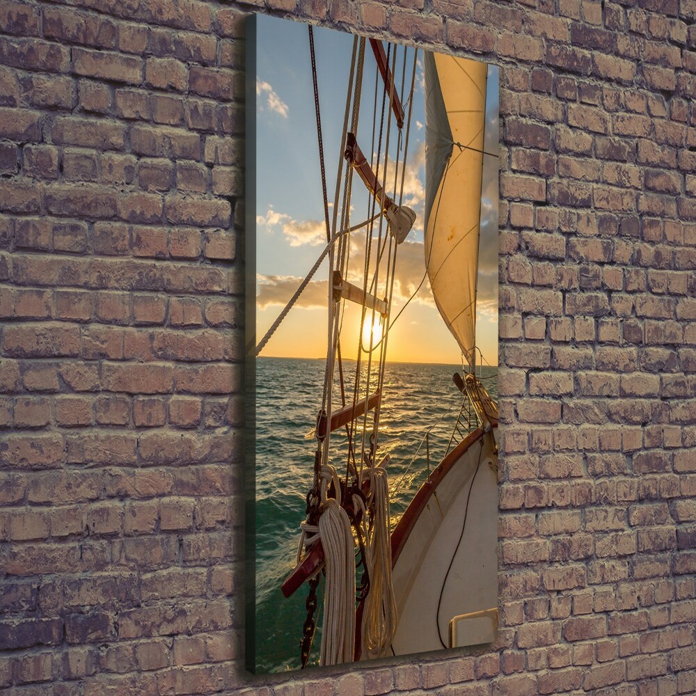 Vászonkép falra Yacht a tengeren