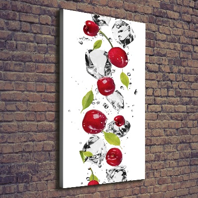 Fali vászonkép Cseresznye és víz