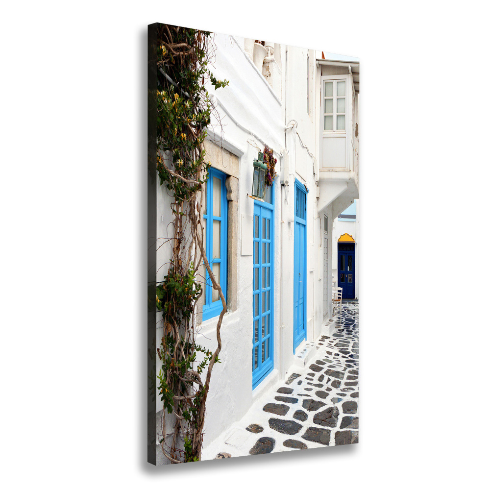Vászonfotó Görög utcákon