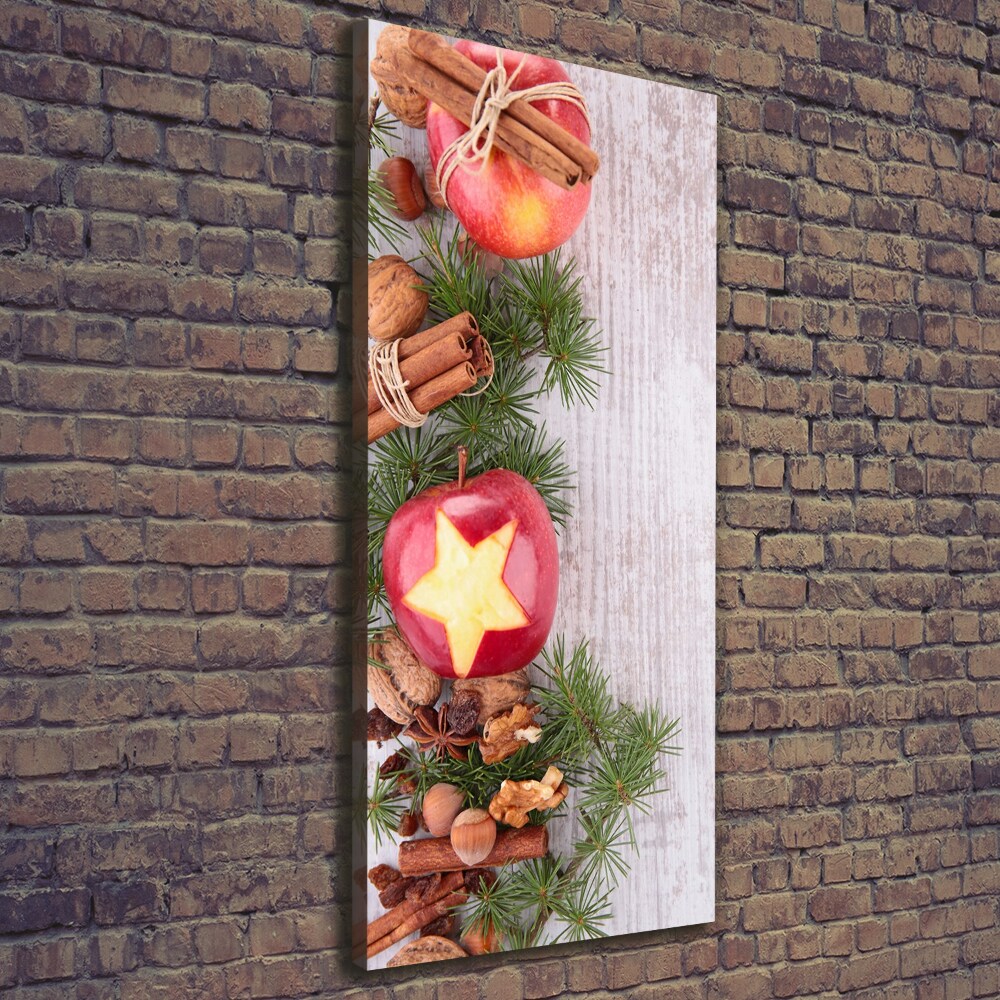 Vászonkép nyomtatás Christmas alma