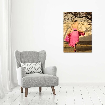 Fénykép vászon Nő, rózsaszín