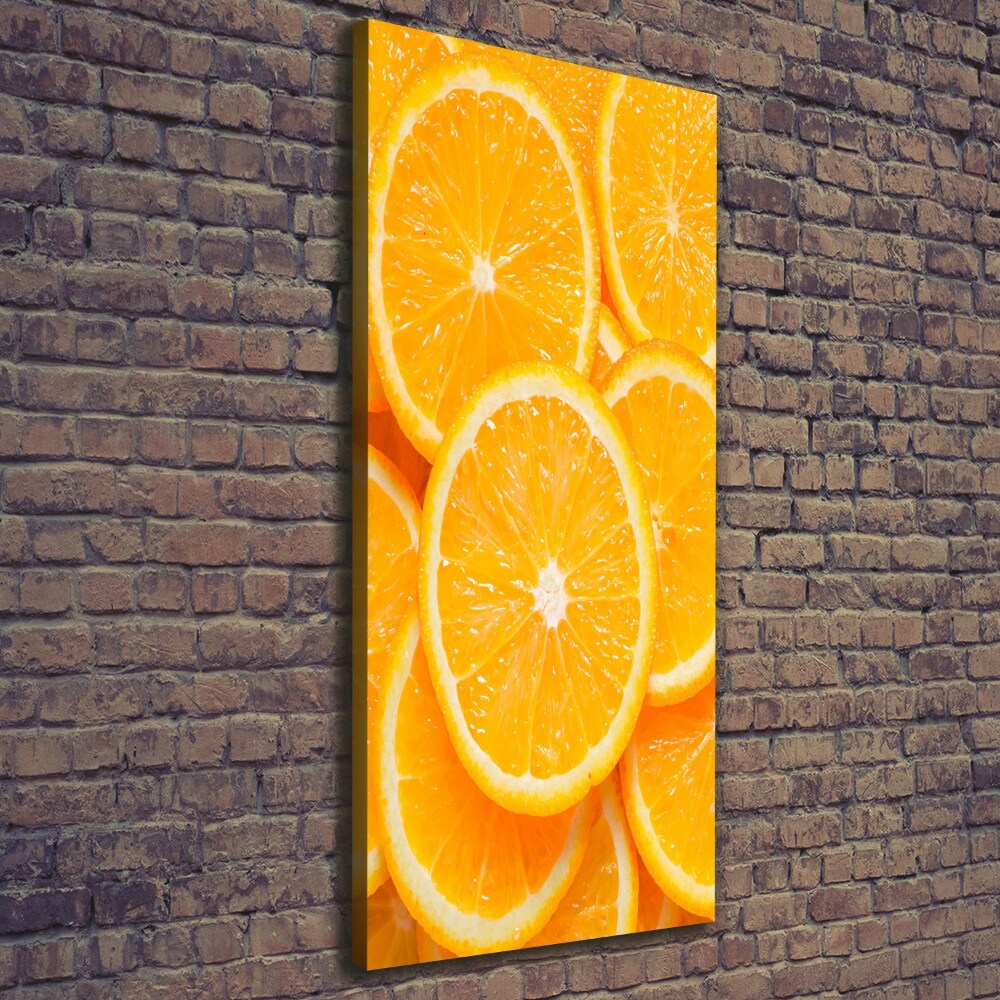 Feszített vászonkép Narancs szeletek