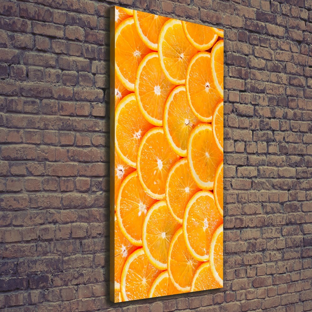 Feszített vászonkép Narancs szeletek