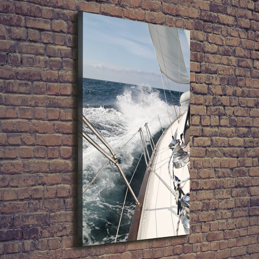 Vászonkép falra Yacht a tengeren