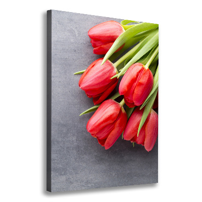 Egyedi vászonkép Piros tulipánok