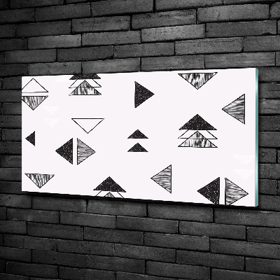 Üvegkép nyomtatás Háromszögek háttér