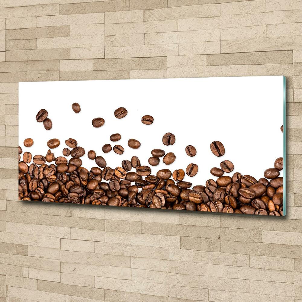 Fali üvegkép Kávébab