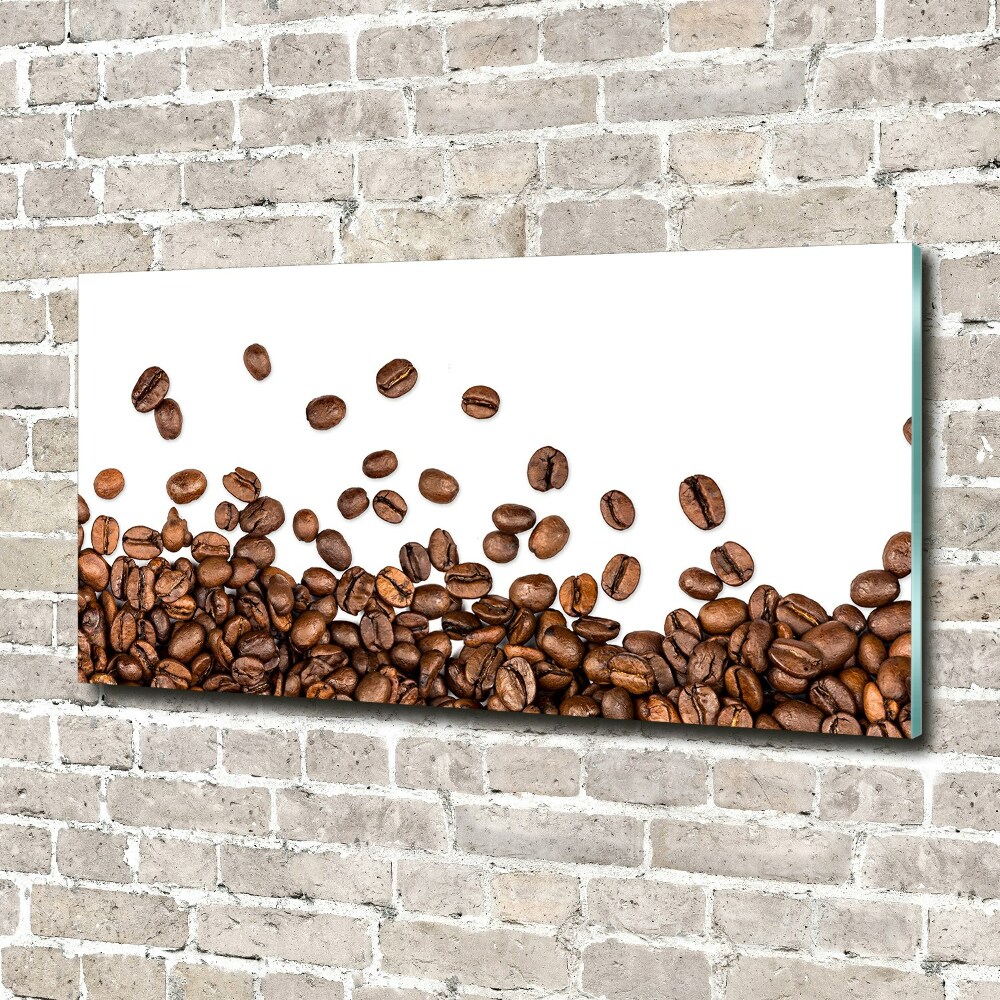Fali üvegkép Kávébab
